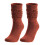 Men's Wool Thermal Socks Coffee Color One Size 1