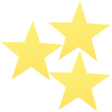 Star Felt Cutouts Party Decorations 3 Pieces 19 x 7.5 Inches