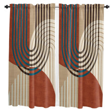 Mandala Pattern Retro Curtain for Living Room Kitchen