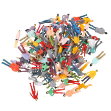 Hemoton plastic human figure models 100 pcs