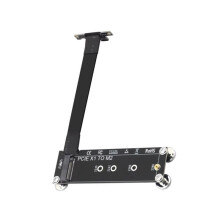 PCI-E 3.0 X1 to M.2 NVMe SSD Extension Cable 90 Angle M Key NVMe/ NGFF SSD Riser Card Adapter Support for Desktop PC