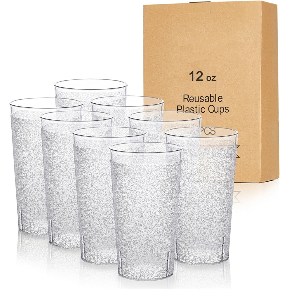 Reusable Plastic Drinking Cup Stackable Unbreakable