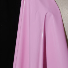 PU Mirror Leather Fabric Pink 39x55 Inch Elastic Imitation