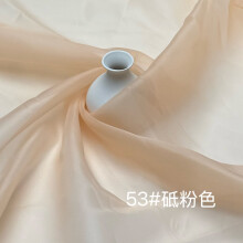 Organza Fabric Apricot B Semi-Transparent 39x59in