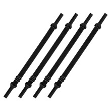 Black Adjustable Eyeglass Holders 4-Pack for Running and