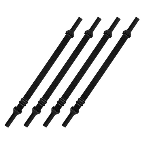 Black Adjustable Eyeglass Holders 4-Pack for Running and