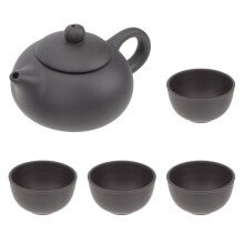 Purple Clay Teapot and Cup Set 1 Set
