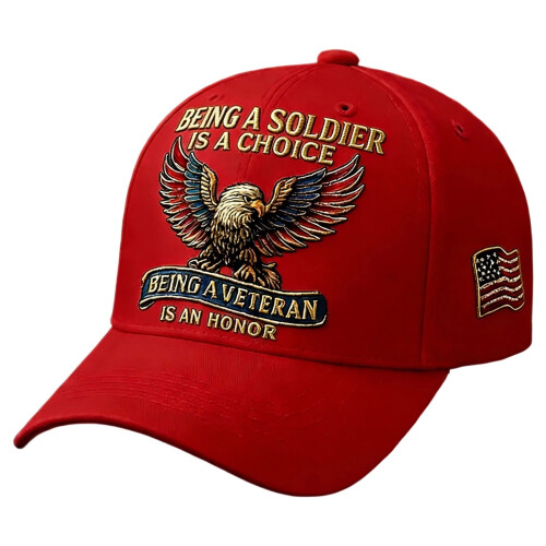 Veteran Eagle Baseball Cap for Men Comfortable Outdoor Wear