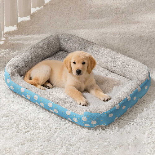 Orthopedic Pet Bed Plush Medium 50x40 cm