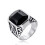 Men's Stainless Steel Masonic Ring Silver Black Size 7-13 1