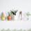 Refrigerator Magnets Set Ceramic Vase Design 6 Pieces 1