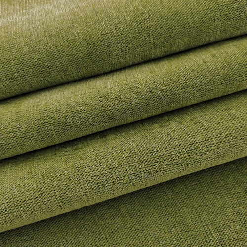 Chenille Fabric Polyester Solid Color 39x58in Grass Green