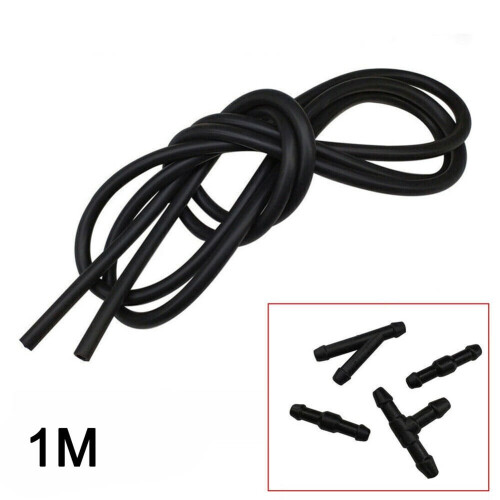 Rubber Plastic Windshield Wiper Washer Jet Tube 1M with