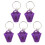 LED Portable Money Detector Keyring 5 pcs 1