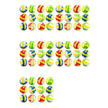 60 Pcs Bolas de Estresse de Voleibol Espuma Esportes Alívio Bola de Estresse Bola Pequena Macia Brinquedos de Voleibol Bola de Enchimento de