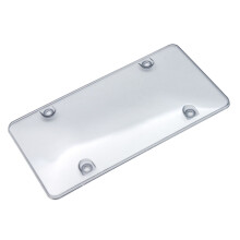 Clear License Plate Cover Frame 2 pcs for US Standard Plates
