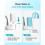 Faucet Water Filter, Replacement for  Filter 36311, FR-200, FF-100,  Tap System, White, 4 Pack 5