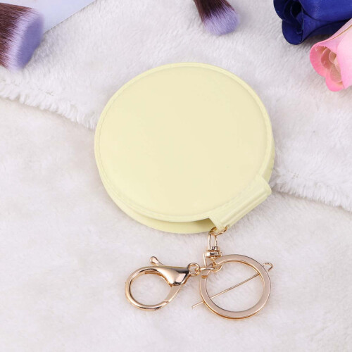 Mini Pocket Makeup Mirror Double-Sided PU Leather Compact 2