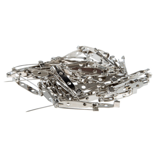 50pcs Brooch Bar Pins Findings 32mm 1