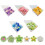 Resin Flower Push Pins Colorful 30 Pieces 5