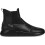 High Top Sneakers Leather Splicing Black 1 Pair 5