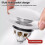 Bathroom Drain Stopper with Bounce Core and Filter 7