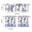 Kitchen Curtains Set with Valance Purple Hydrangeas 5