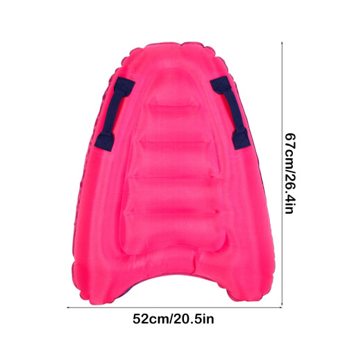 Inflatable Surfboard Lightweight PVC Bodyboard with Handles 2
