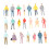 Hemoton plastic human figure models 100 pcs 4