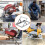 Metal Table Saw Stand Height-Adjustable Roller Support Frame 6