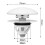Bathroom Drain Stopper with Bounce Core and Filter 5