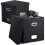 2 Pack Vinyl Record Storage Box, Record Holder Box Holds  50+ Single Record, LP Storage Organizer Crate with Lid 1