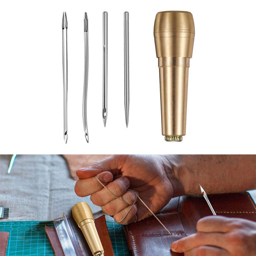 Leather Sewing Awl with Handle 4 or 5 Pieces 1