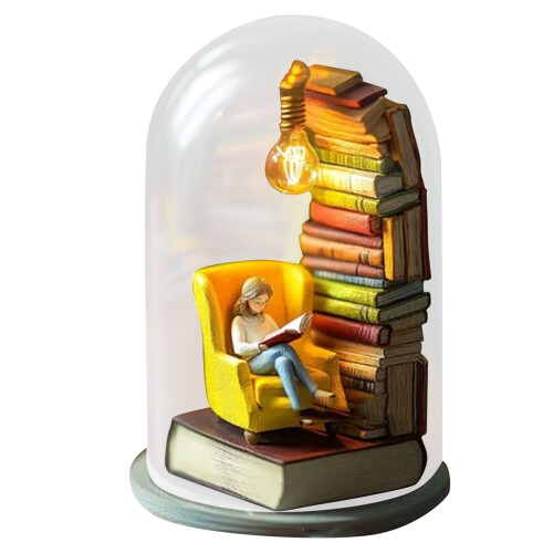 Book Light Sculpture Man-Shaped Night Light 1 Pack 2