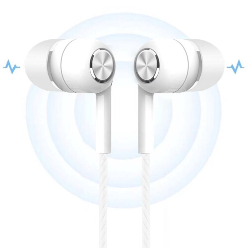 3.5mm Wired Earbuds with Mic Noise-Isolating Bass 2