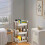 3-Tier Rolling Storage Cart Plastic Drawer Organizer 3 5