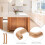 Wooden Cabinet Knobs 8 Pieces 5