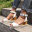 Women's Open Toe Espadrille Wedge Sandals White Size 6 6