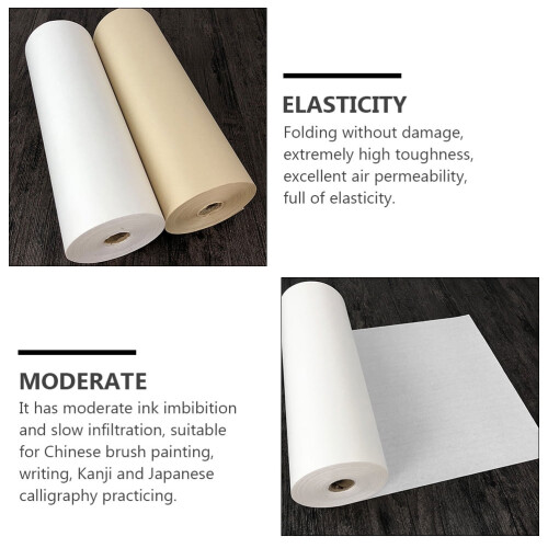 Rice Paper for Chinese Calligraphy White 1 Pack 5000x35cm 2