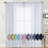 Lightweight Brown Curtains 100x250cm Polyester Rod Pocket 1 2