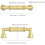 Brushed Gold Cabinet Handles 3 Inch 10 Pack 2