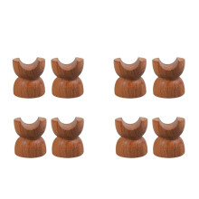 8Pcs HiFi Audio Wood Audio Insulation Wire Bracket Support Speaker Cable Stand Holder Audio Cable Absorber Foot Pad