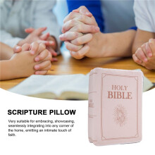 Faith Bible Pillow,Bible Pillow Book Plush That Opens,Holy Bible Pillow,Holy Bible Pillow,Book Shape Bible Verse Pillow