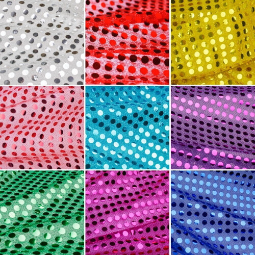 Green sequin fabric 6mm diameter 39x43 inch 2