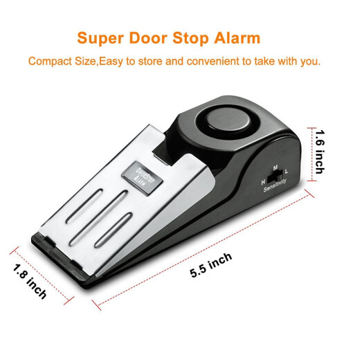 Smart Door Stop Alarm with 120 dB Siren 1