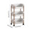 3-Tier Rolling Storage Cart Plastic Drawer Organizer 3 3