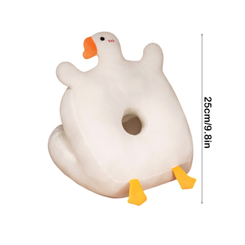 Plush Napping Pillow Ice Silk Fabric 30x30x25cm 2