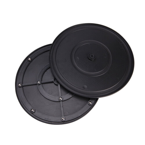 Round Bonsai Turntable Black Plastic 8 inch 2