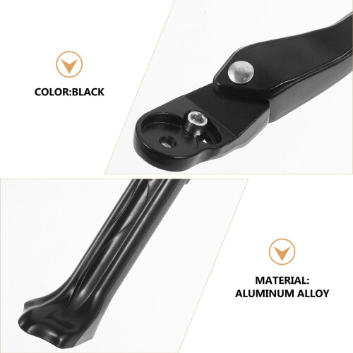 Bicycle Kickstand Metal Adjustable Height Black Aluminum 2