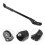 Metal Bicycle Kickstand Adjustable Height Black Aluminum 4